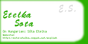 etelka sota business card